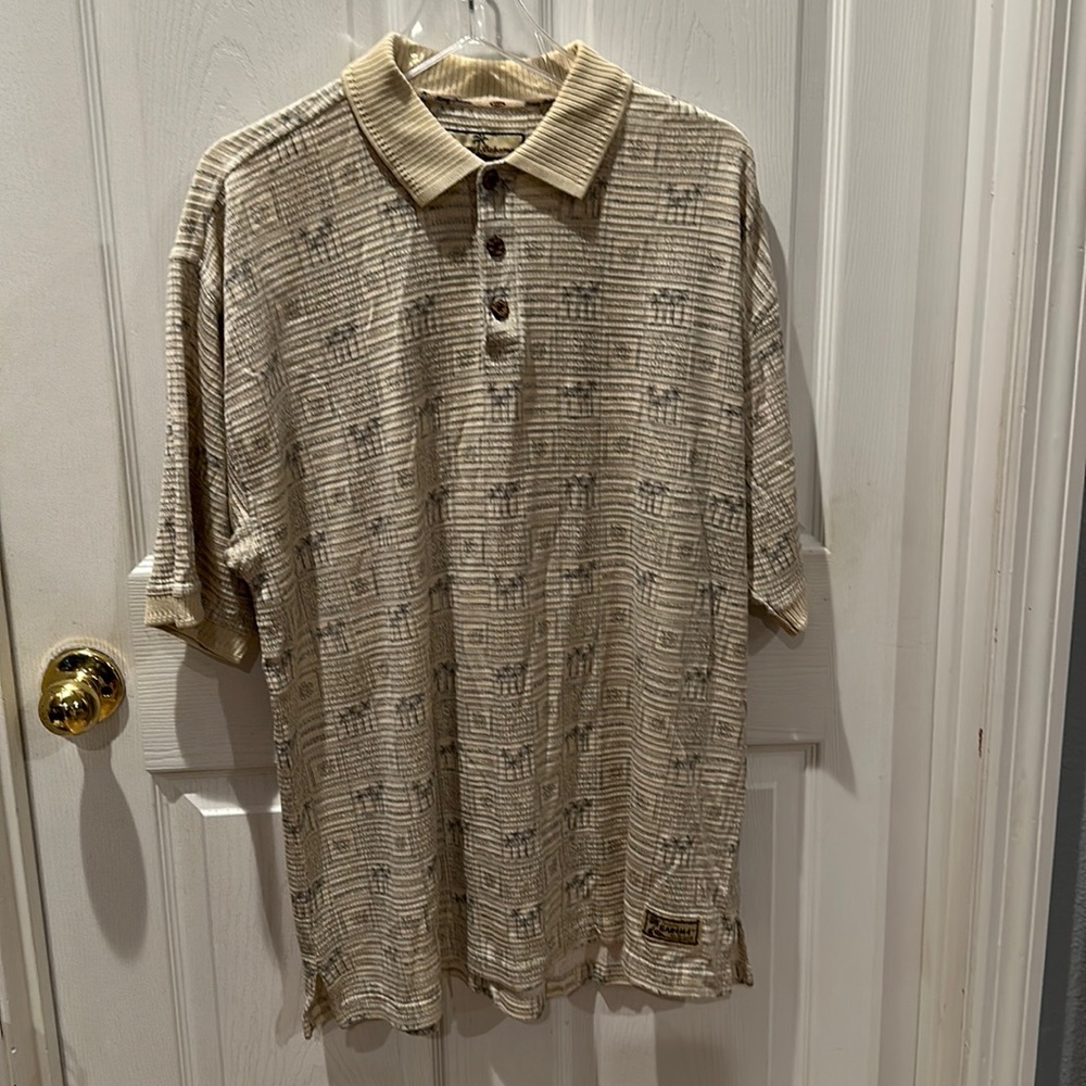 Tommy Bahama Relax Silk Blend Polo Shirt Size large